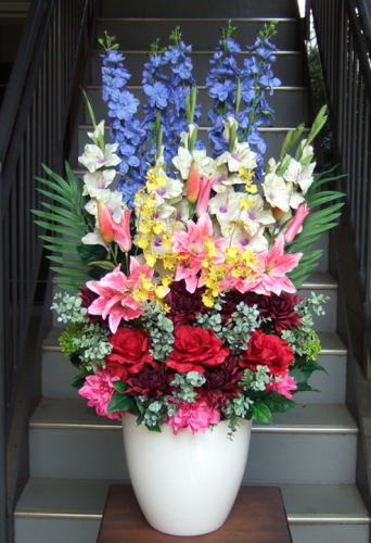 光触媒造花フラワーアレンジ646（壇上花タイプ） | 光触媒造花販売の