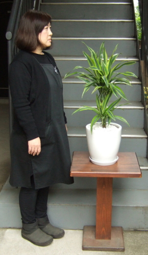 身長158cm女性と80cmのワネッキー